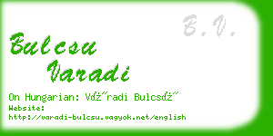 bulcsu varadi business card